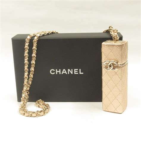 chanel lipstick case with mirror|metal lipstick case with mirror.